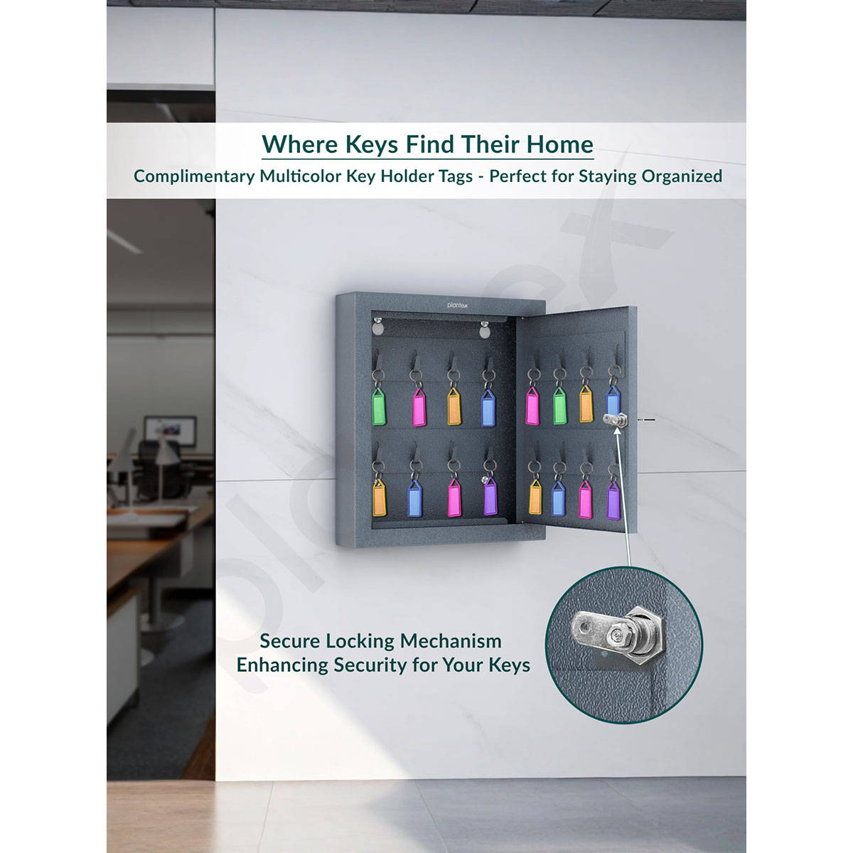 Gi Key Box Buy Plantex Gi Metal Key Cabinet with 16 Key Holder - Grey Online