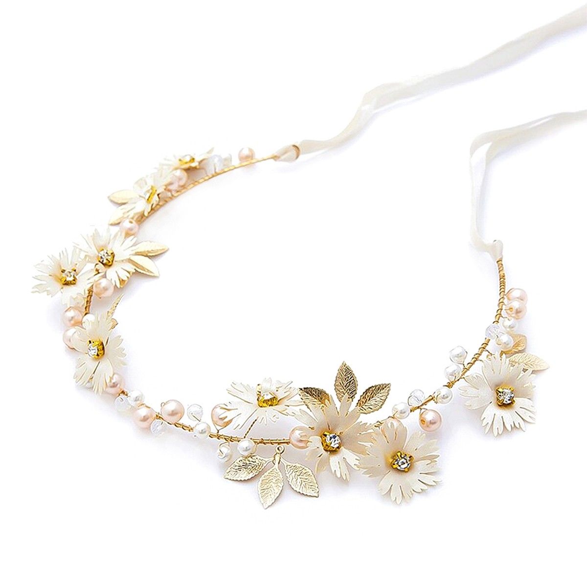 tiaraです Buy Yellow Chimes Women Gold Toned & White Embellished Tiara Online