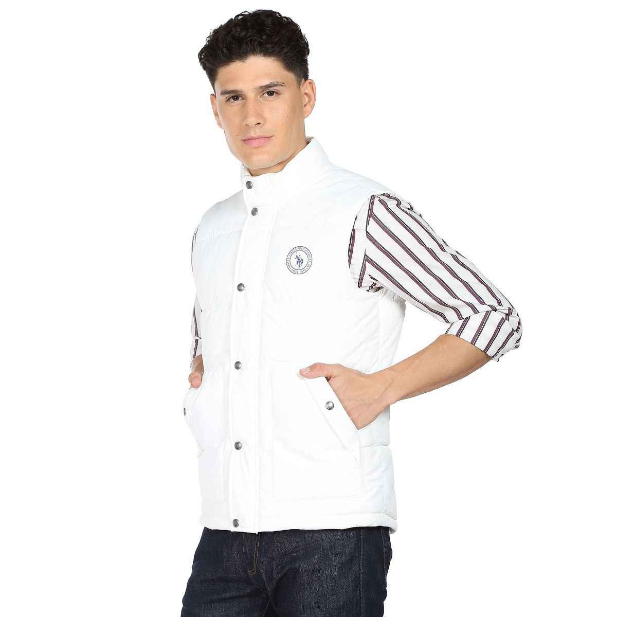 Us polo sale assn white jacket