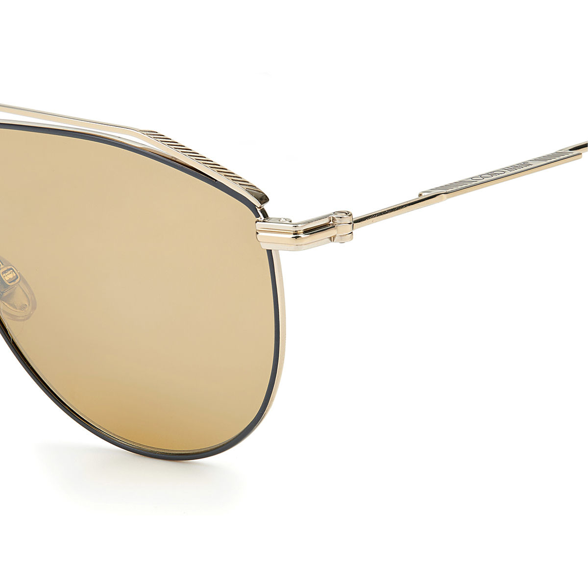 Jimmy Choo - Dominique Oversize Aviator Sunglasses Gold | www.luxurybags.eu