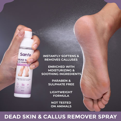 Buy Sanfe Dead Skin Callus Remover Spray Freshens, Exfoliates