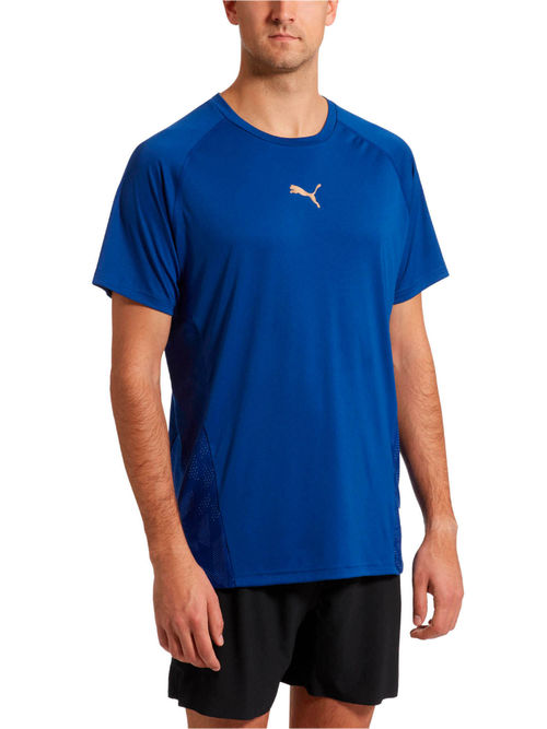 Buy Puma Men's Vent Short Sleeve Training Top Blue Online