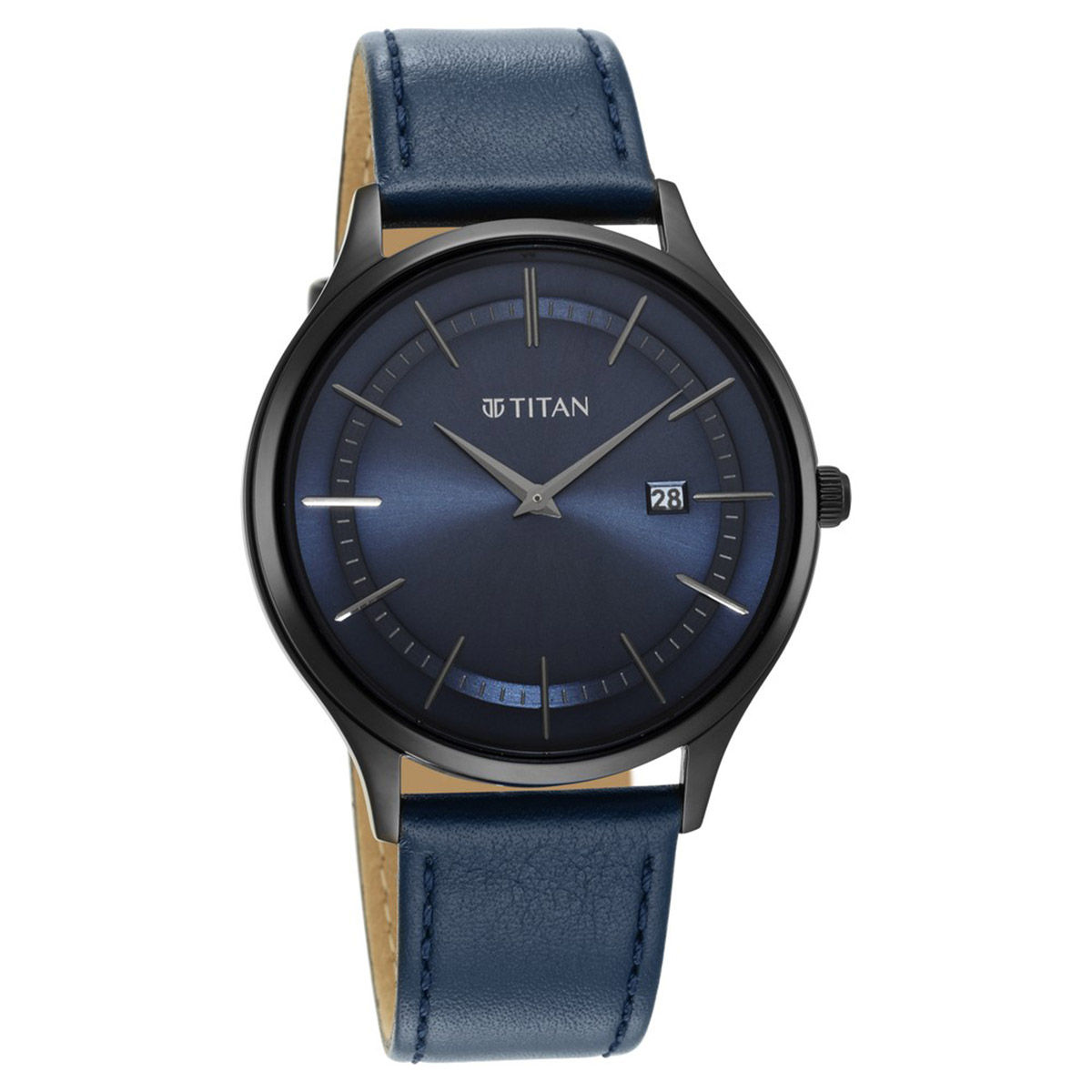 Titan watch blue online colour