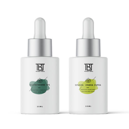 aha bha and glutathione The Body Temple Glutathione 10% & AHA 25% + BHA 2% + PHA 5% (30Ml Each