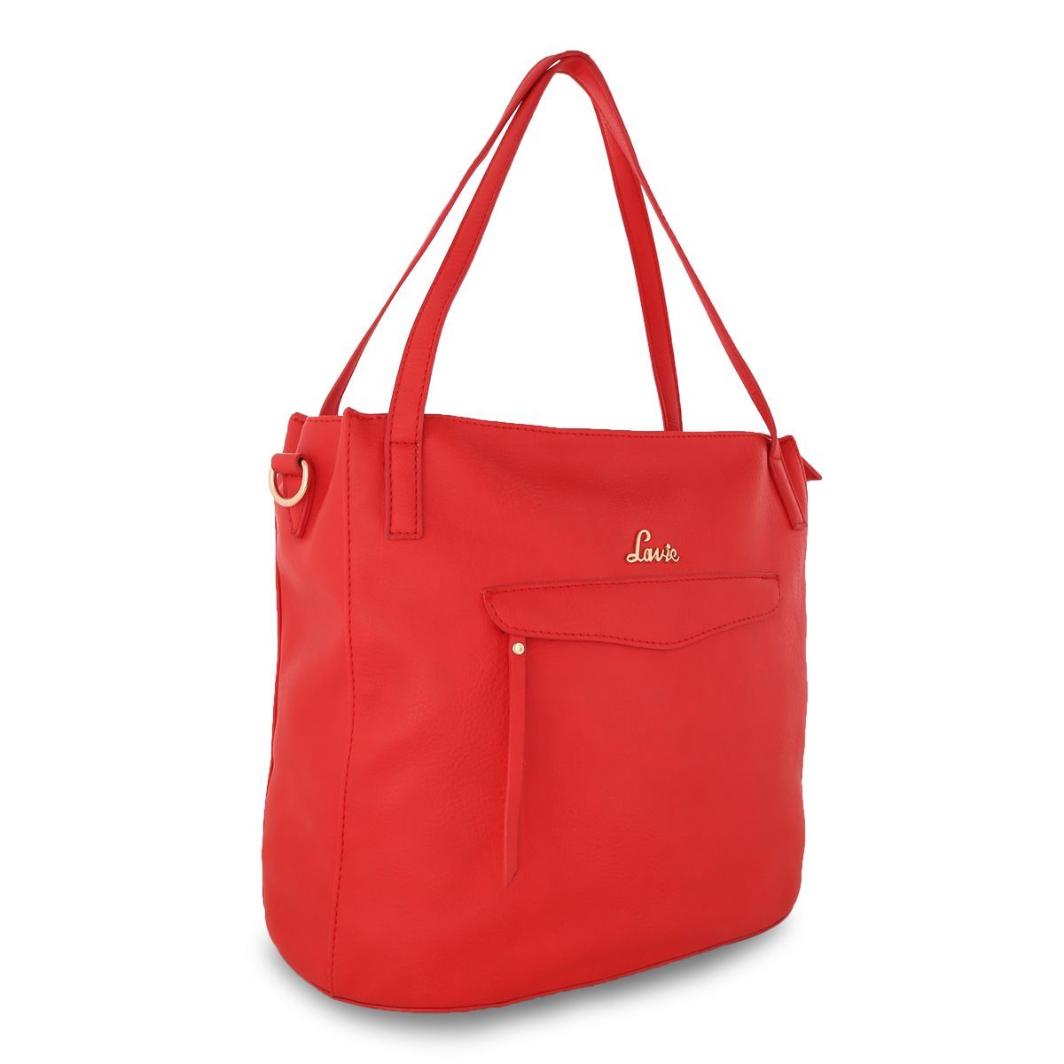 Buy Lavie Solid Plain Orange Handbags Online