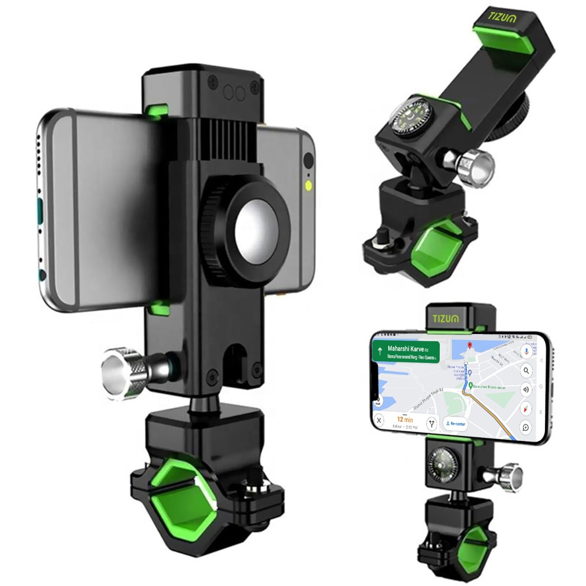 Tizum Universal Phone Holder For Bicycle Motorcycle Scooter Bike