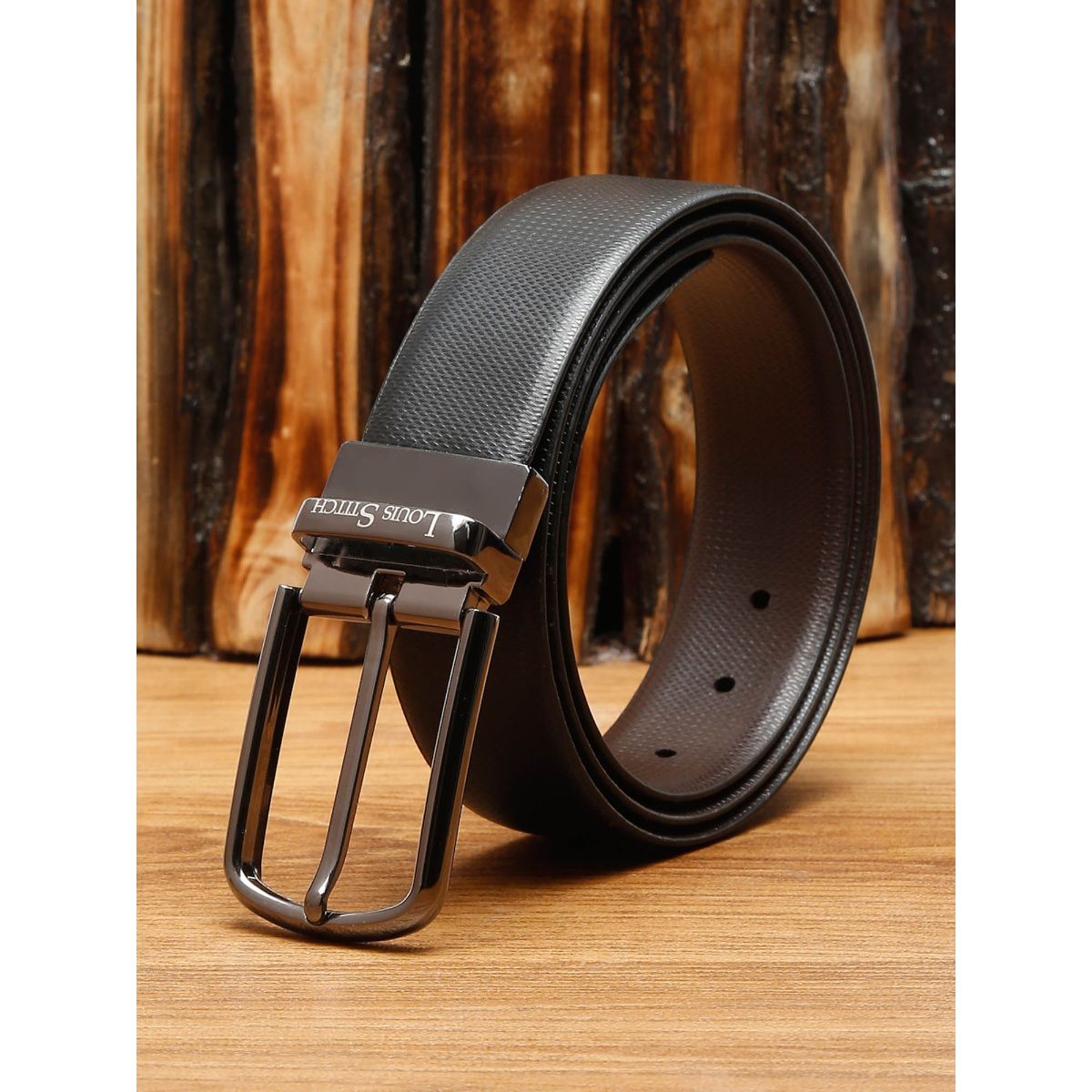 Buy LOUIS STITCH Men's Reversible Italian Leather Belt with for Men 1.25  inch (35mm) Waist Strap Black Brown Belt with Rosewood Buckle (MLRW_GE)  (Size- 28 inch) at .in