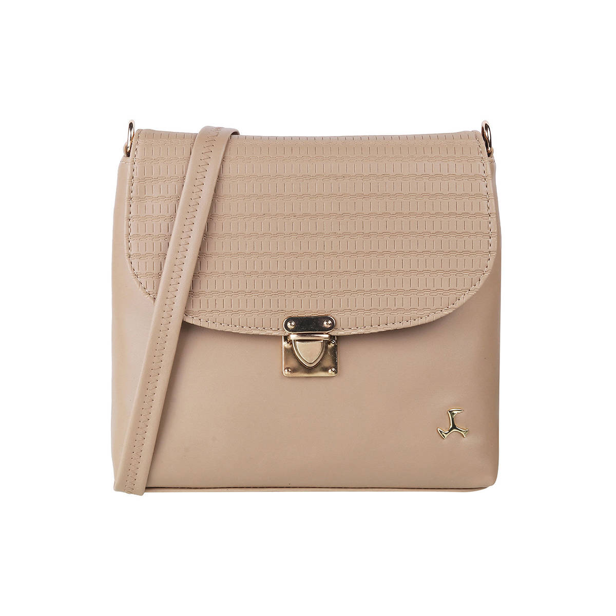 Mochi Beige Patterned Handbag
