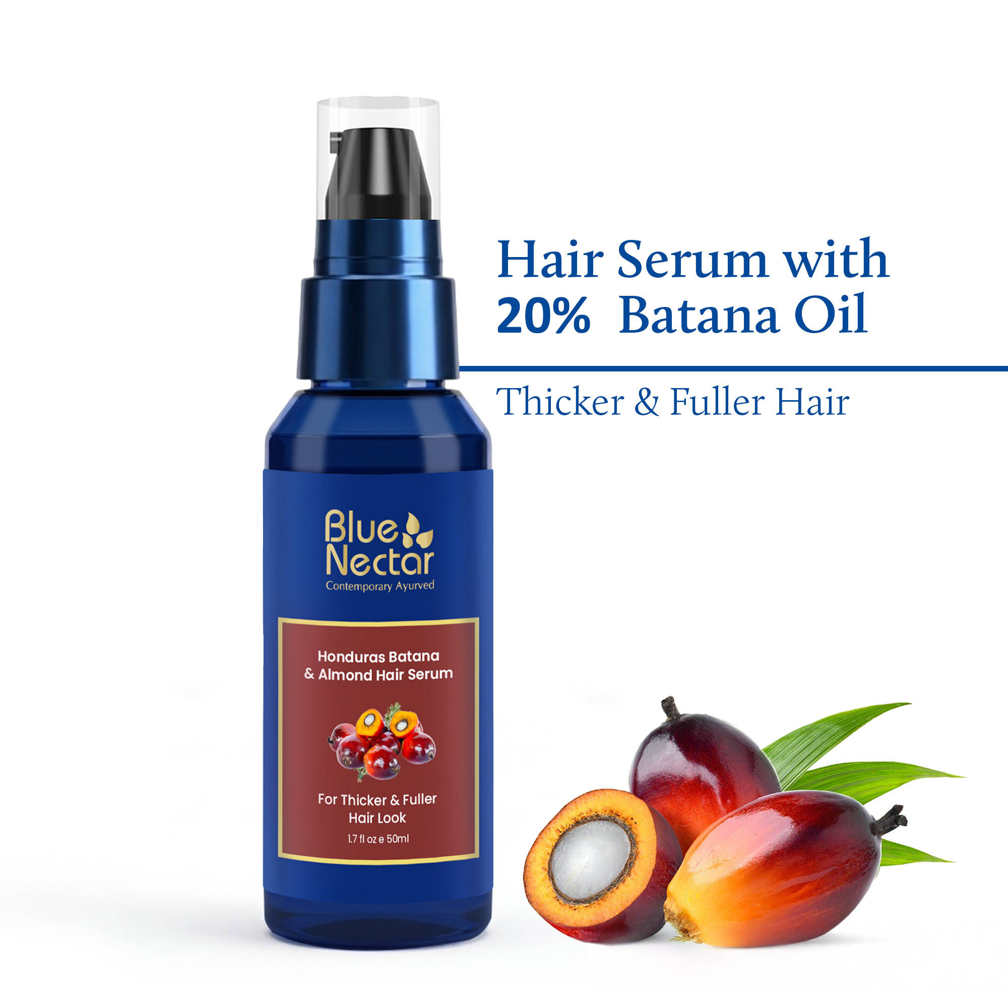 Blue Nectar Batana Hair Serum For Fuller & Thicker Hair