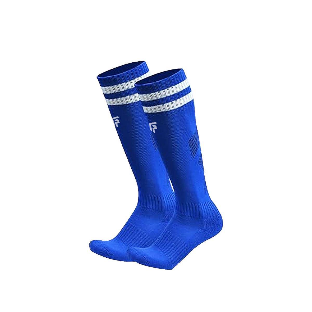 Footprints Unisex Bamboo Compression Boosts Blood Circulation Blue Socks