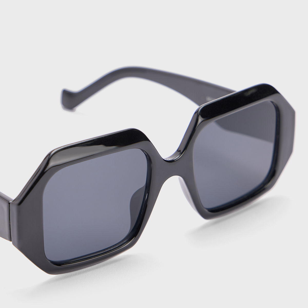 Oversized cheap hexagonal sunglasses