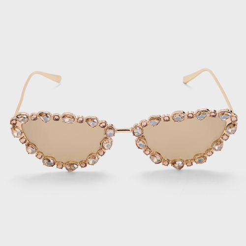 Buy Twenty Dresses by Nykaa Fashion Gold Zircon Embellished Metal