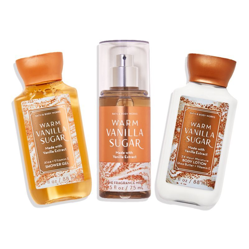 Bath & Body Works Warm Vanilla Sugar Shower Gel, Body Lotion ...