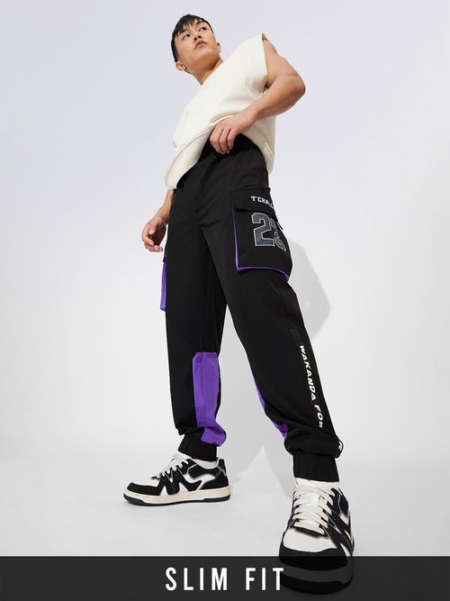 The Souled Store Black Panther Wakanda Forever Men Cargo Joggers