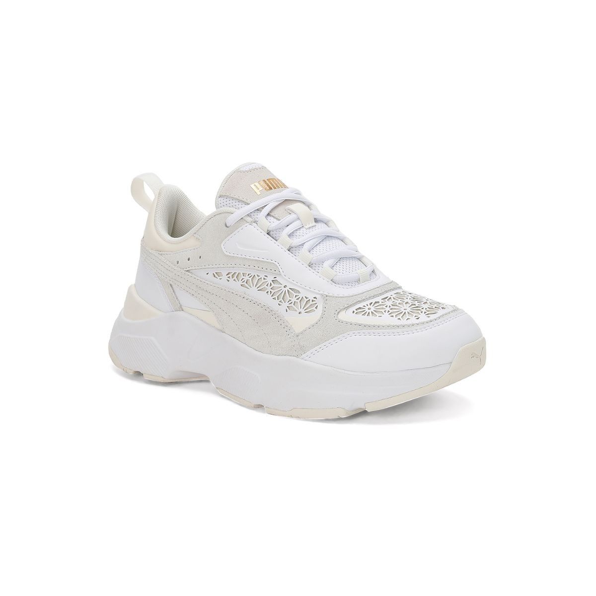 Puma Cassia Laser Cut Women White Sneakers: Buy Puma Cassia Laser Cut ...