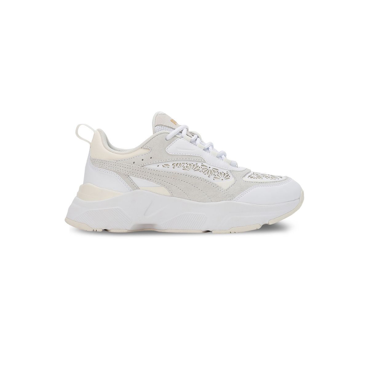 Puma Cassia Laser Cut Women White Sneakers: Buy Puma Cassia Laser Cut ...