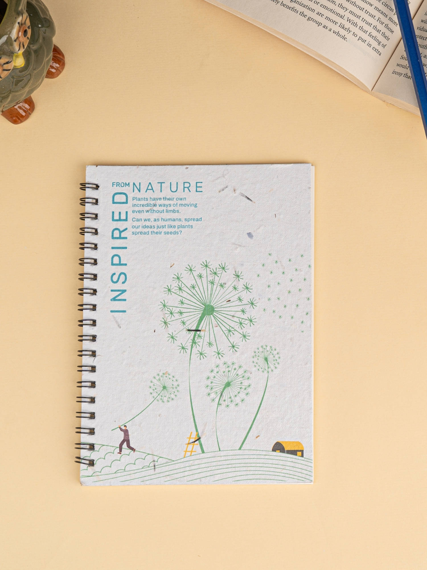 THE ZAPPY BOX A5 Nature Inspired Wiro Plantable Notebook
