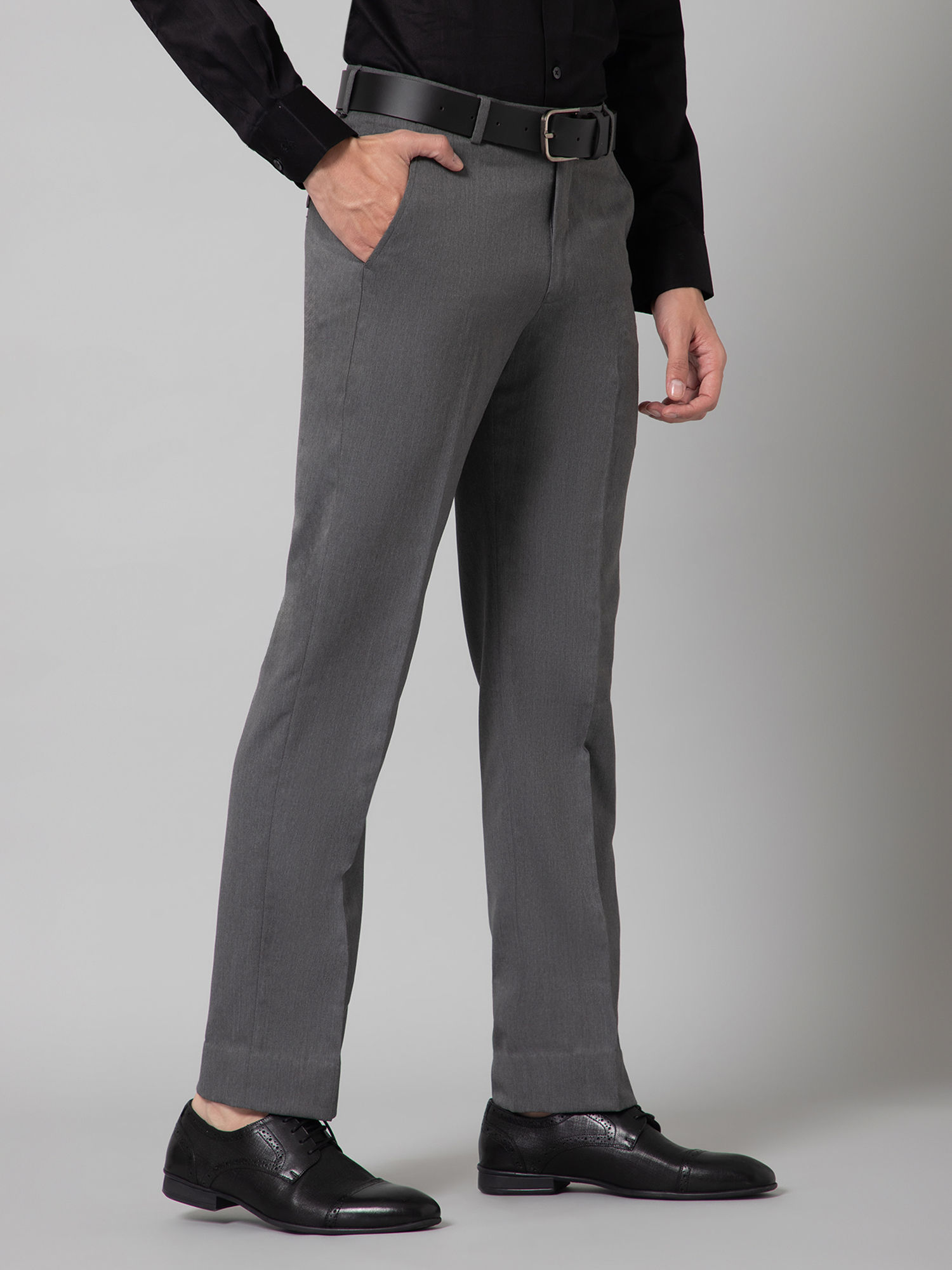 Buy Cantabil Fawn Regular Fit Flat Front Trousers for Men's Online @ Tata  CLiQ