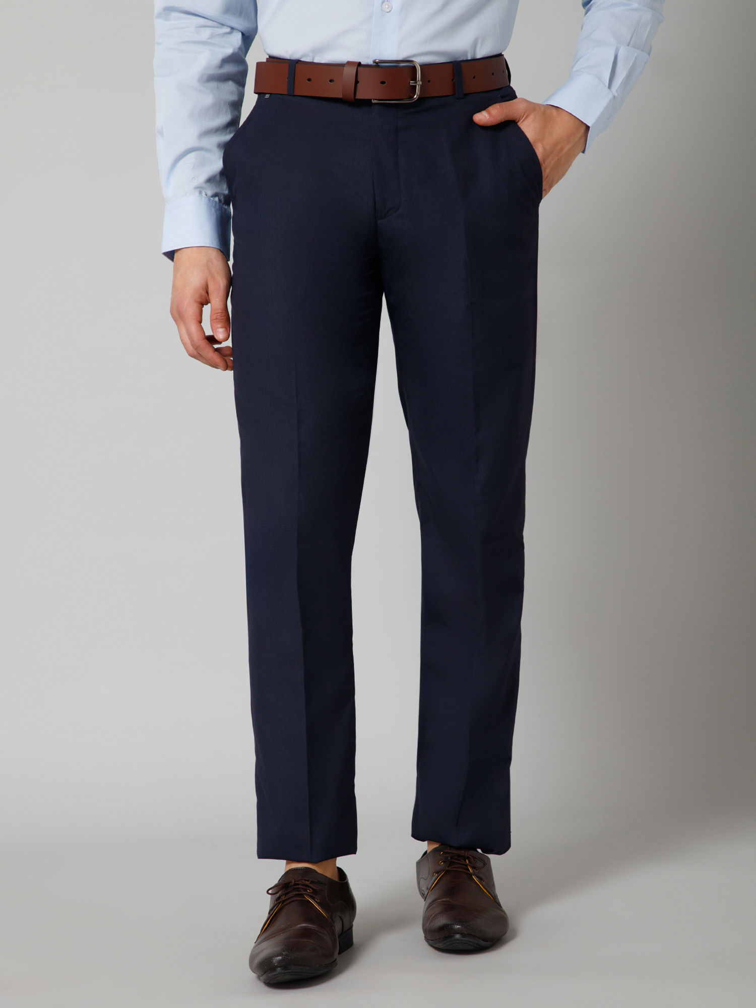 Buy Cantabil Men Black Striped Formal Trousers Online at Best Prices in  India - JioMart.