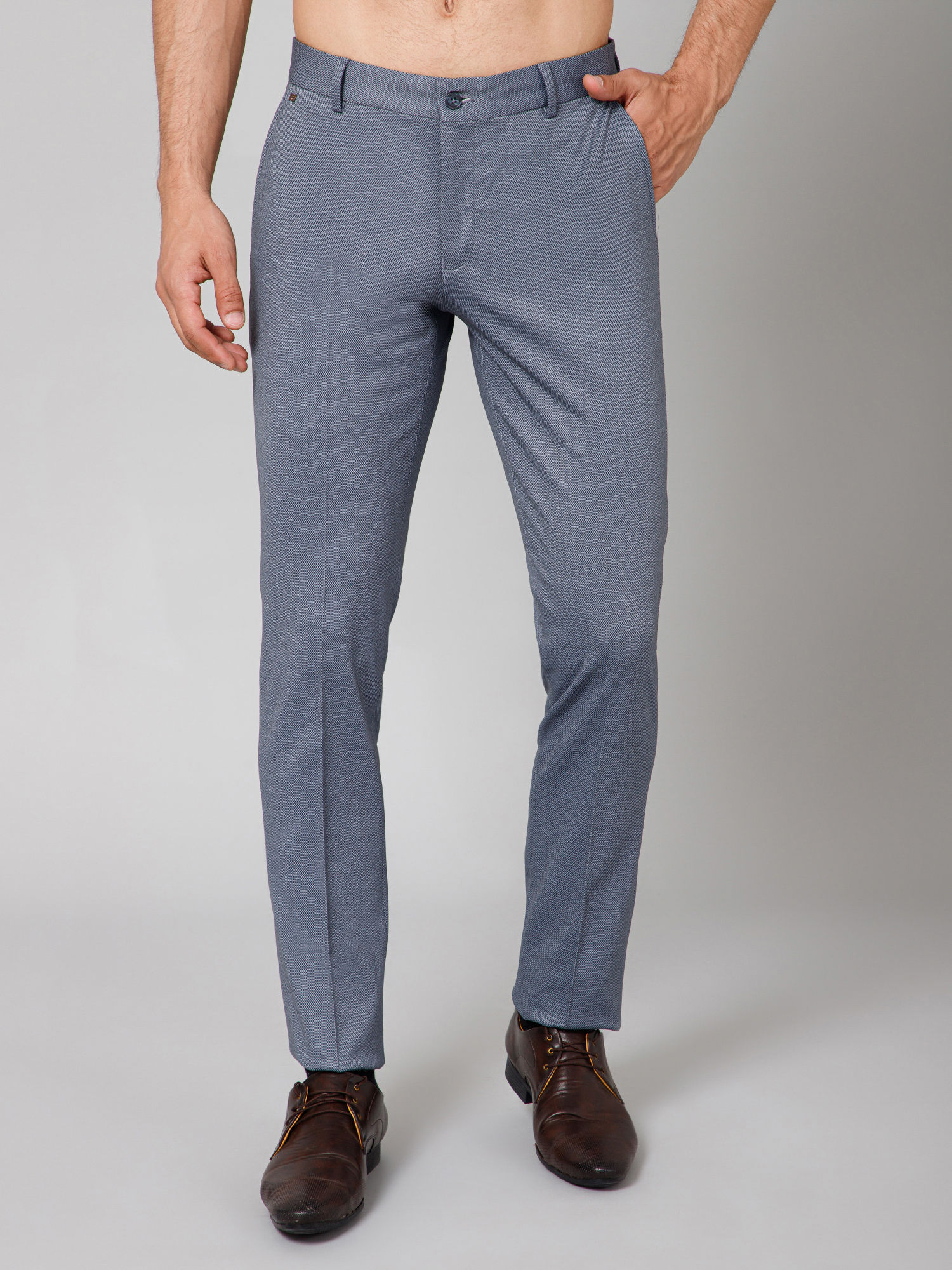 Buy Cantabil Men Black Trousers Online