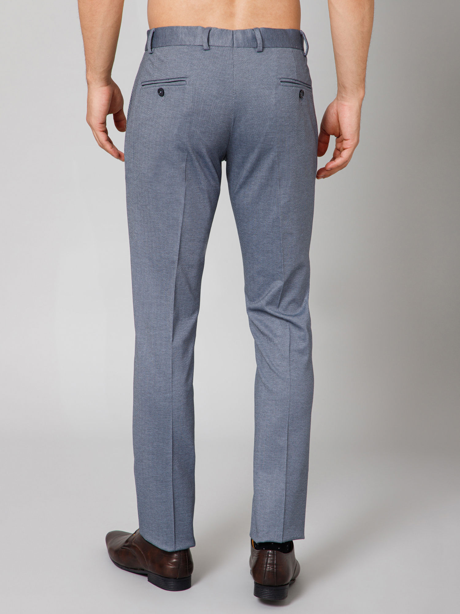 Buy Cantabil Mens Formal Grey Trousers Online