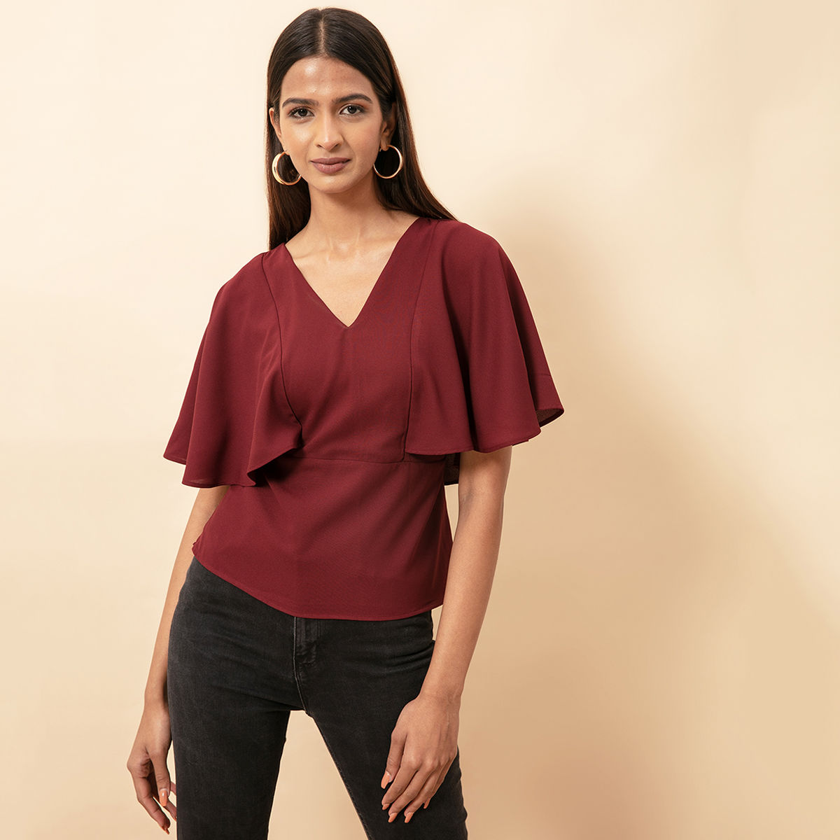 Twenty Dresses By Nykaa Fashion Make My Heart Flutter Top - Purple (XS