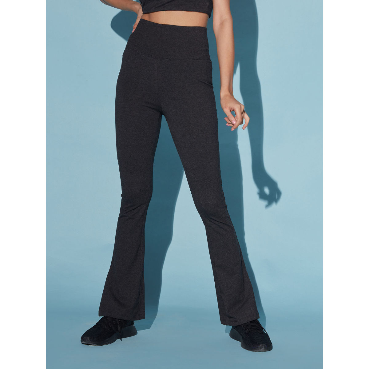 HighRise Cotton Flare Pants with 4 Pockets  BlissClub