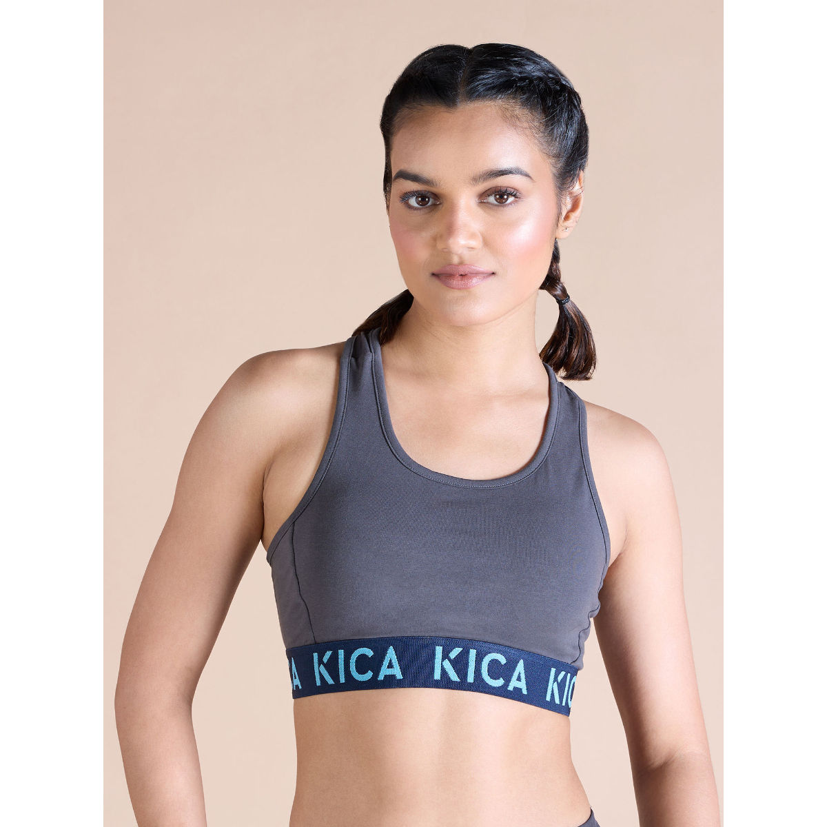 Kica Low to Mid Impact Cotton Sports Bra For Low to Mid Activities (L)
