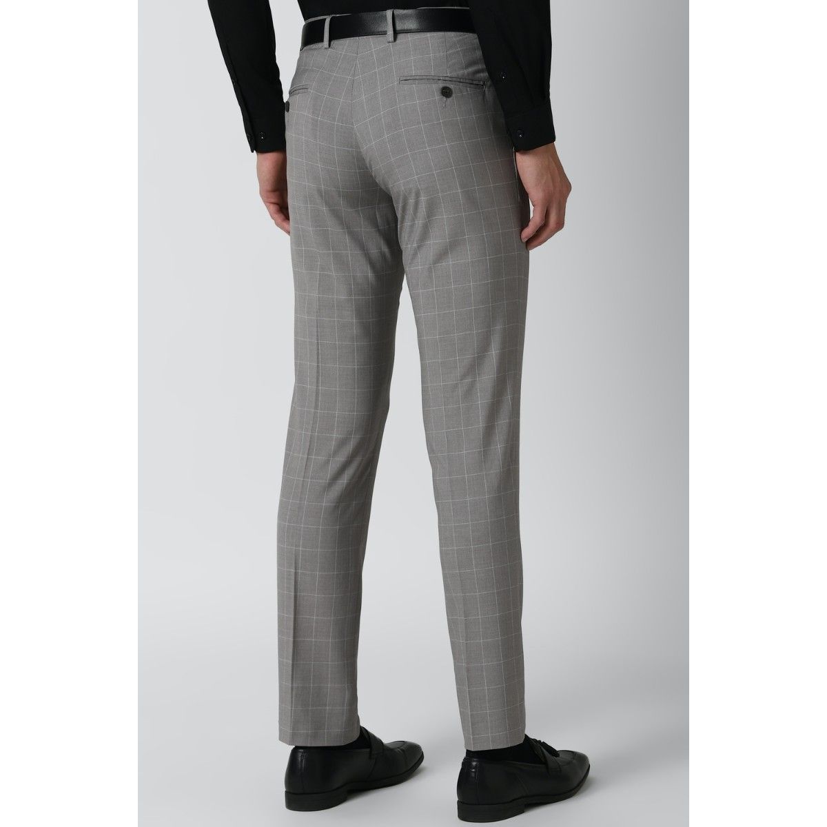 BadRhino Big & Tall Blue Tweed Check Suit Trousers | BadRhino