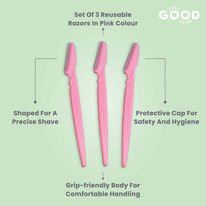 Buy Feel Good Club Reusable Face & Eyebrow Touch Up Razor Online