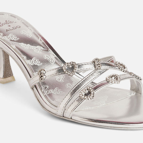 Buy Aldo Barbiemule Womens Silver Dress Sandals Online