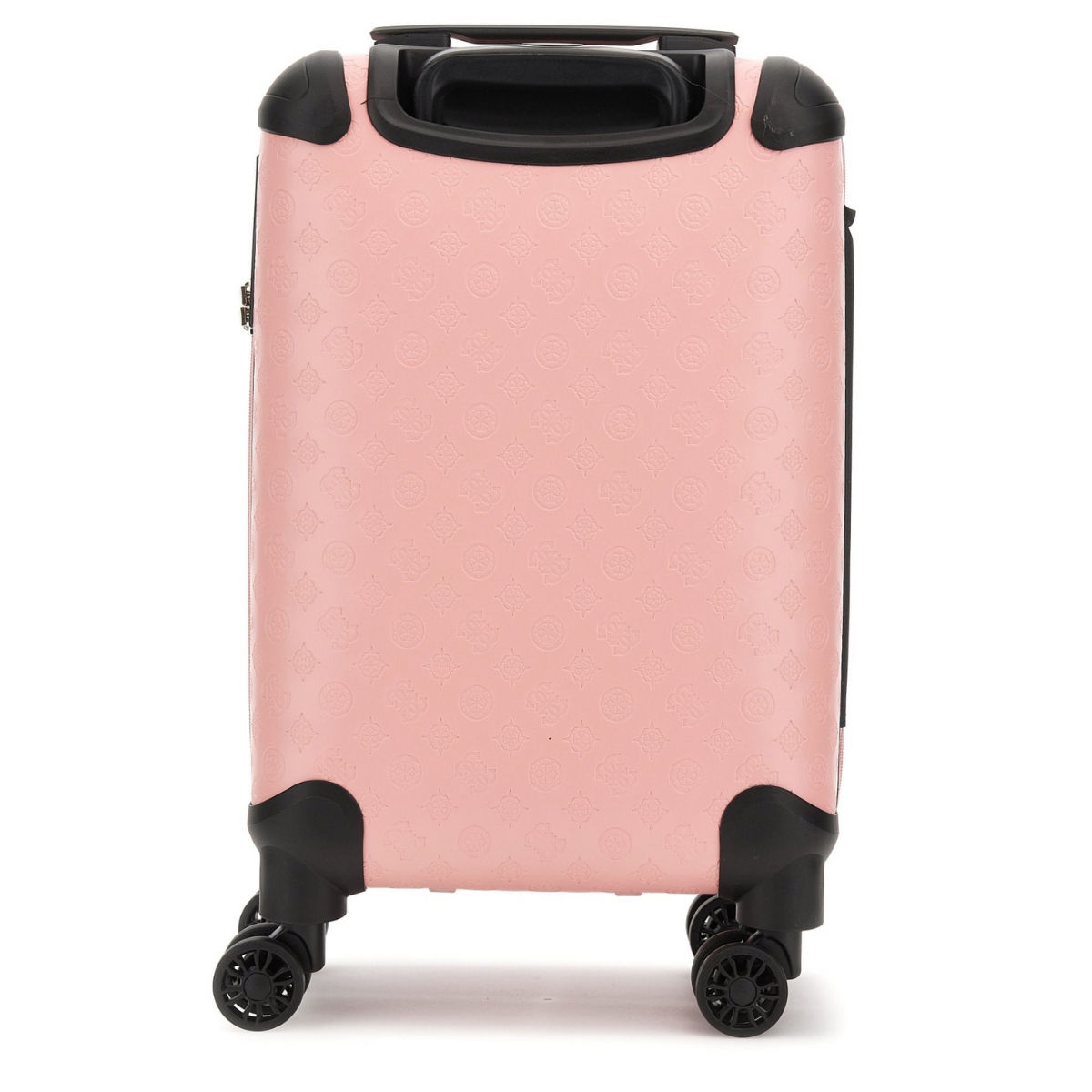 Buy Guess Pink Embossed Wilder 18 In 8-Wheeler Trolley Bag Online