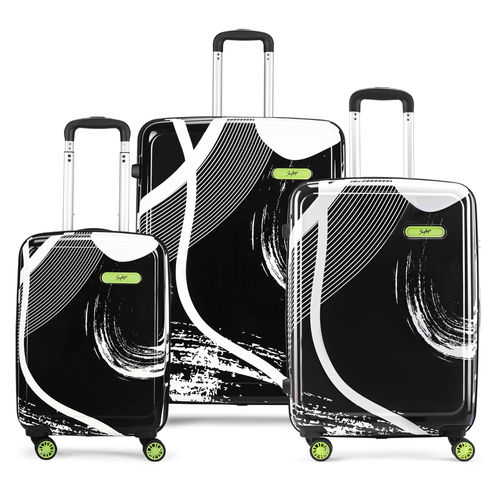 Buy Skybags Unisex Black Splash Hard Luggage Trolley Bags (Pack of