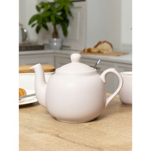 London Pottery Farmhouse Nordic Pink Teapot For thinKitchen with Infuser,  1.2 Litre