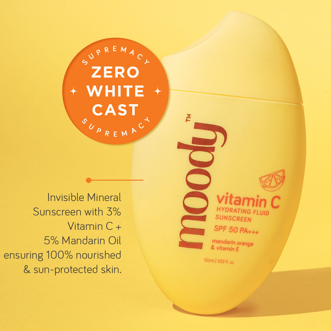 Buy Moody Vitamin C Sunscreen SPF 50 PA+++ with Mandarin Orange