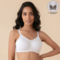 NYKD by Nykaa Cotton Soft Cup Everyday Non Padded T-Shirt Bra for Women  Daily Use, Full Coverage, Non-Wired - NYB062, Nude, 36B price in UAE,  UAE