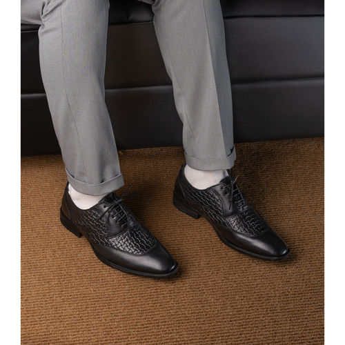 For Men Best Oxford Shoes 2019 Buy Alberto Torresi Textured Black