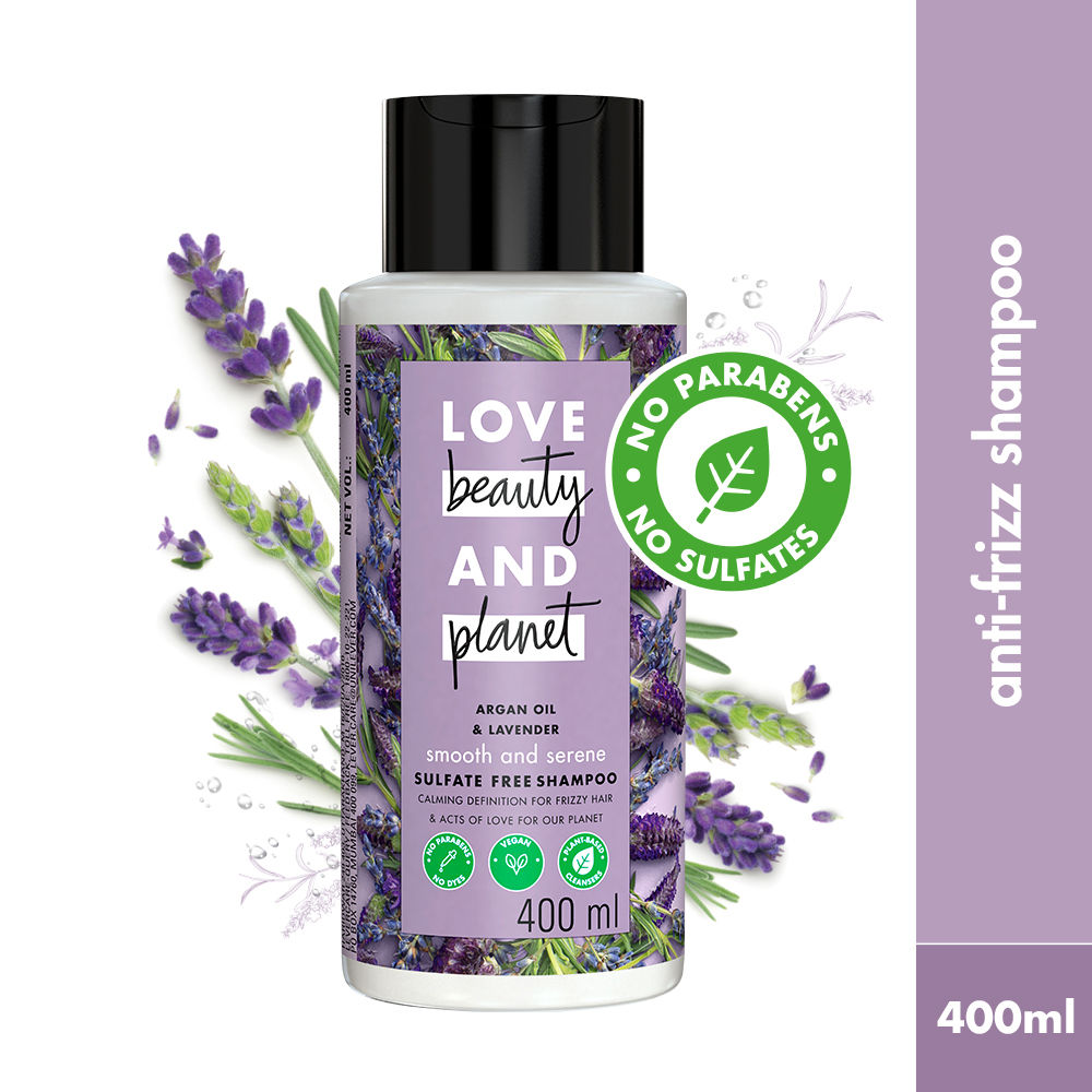 Alle sammen Larry Belmont tavle Love Beauty & Planet Argan Oil And Lavender Sulfate Free Smooth And Serene  Shampoo: Buy Love Beauty & Planet Argan Oil And Lavender Sulfate Free  Smooth And Serene Shampoo Online at Best