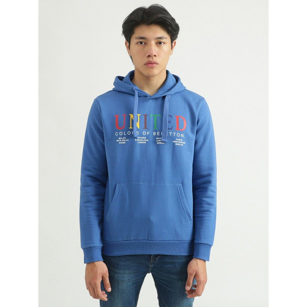 Mens hot sale benetton hoodie