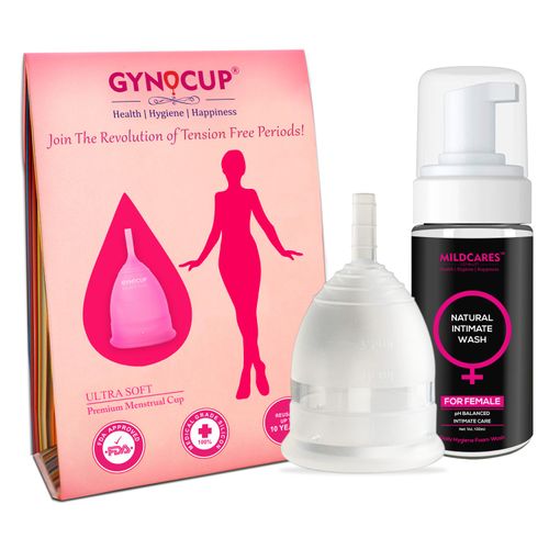 Menstrual Cup & Female Intimate Wash Combo