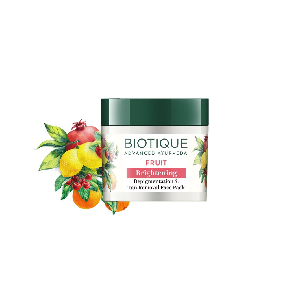 Biotique Bio Fruit Brightening- Depigmentation & Tan Removal Face Pack