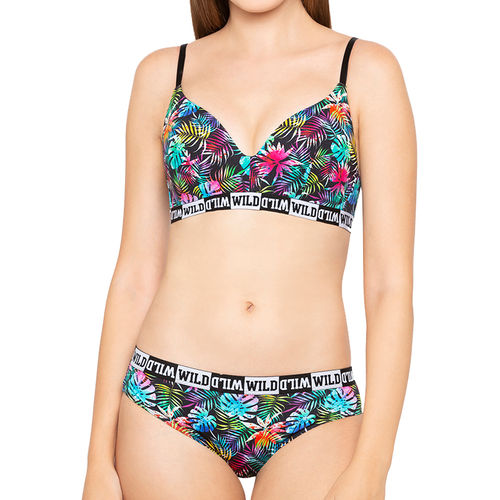 Combed Cotton Seamless Multicolor Lightly Padded Bra Panty Set, Plain at Rs  95/set in New Delhi