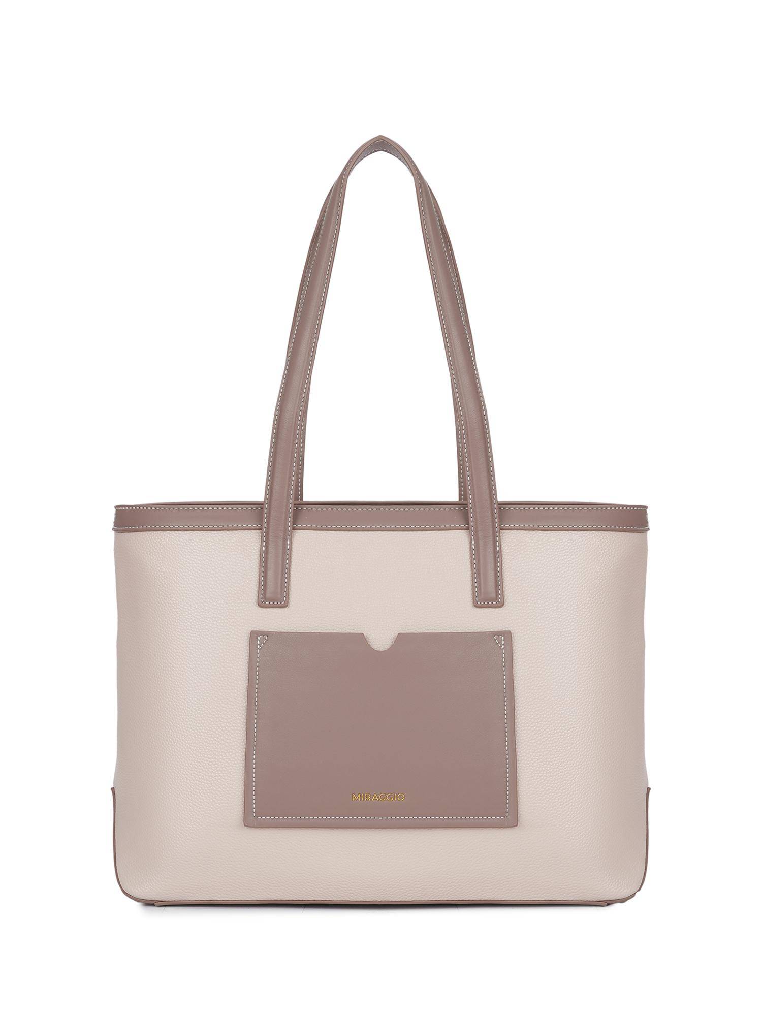 MIRAGGIO Janet Tote Bag - Taupe