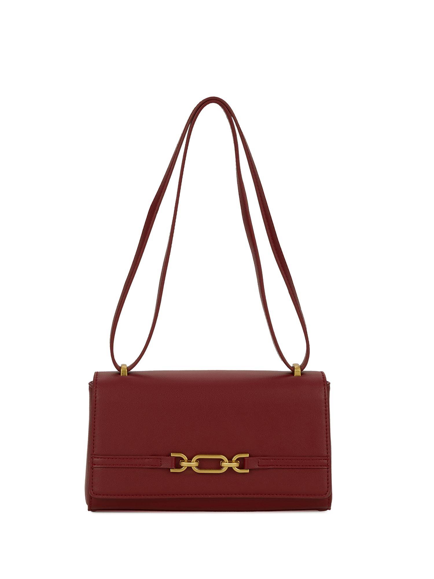 MIRAGGIO Petunia Wine Handbag