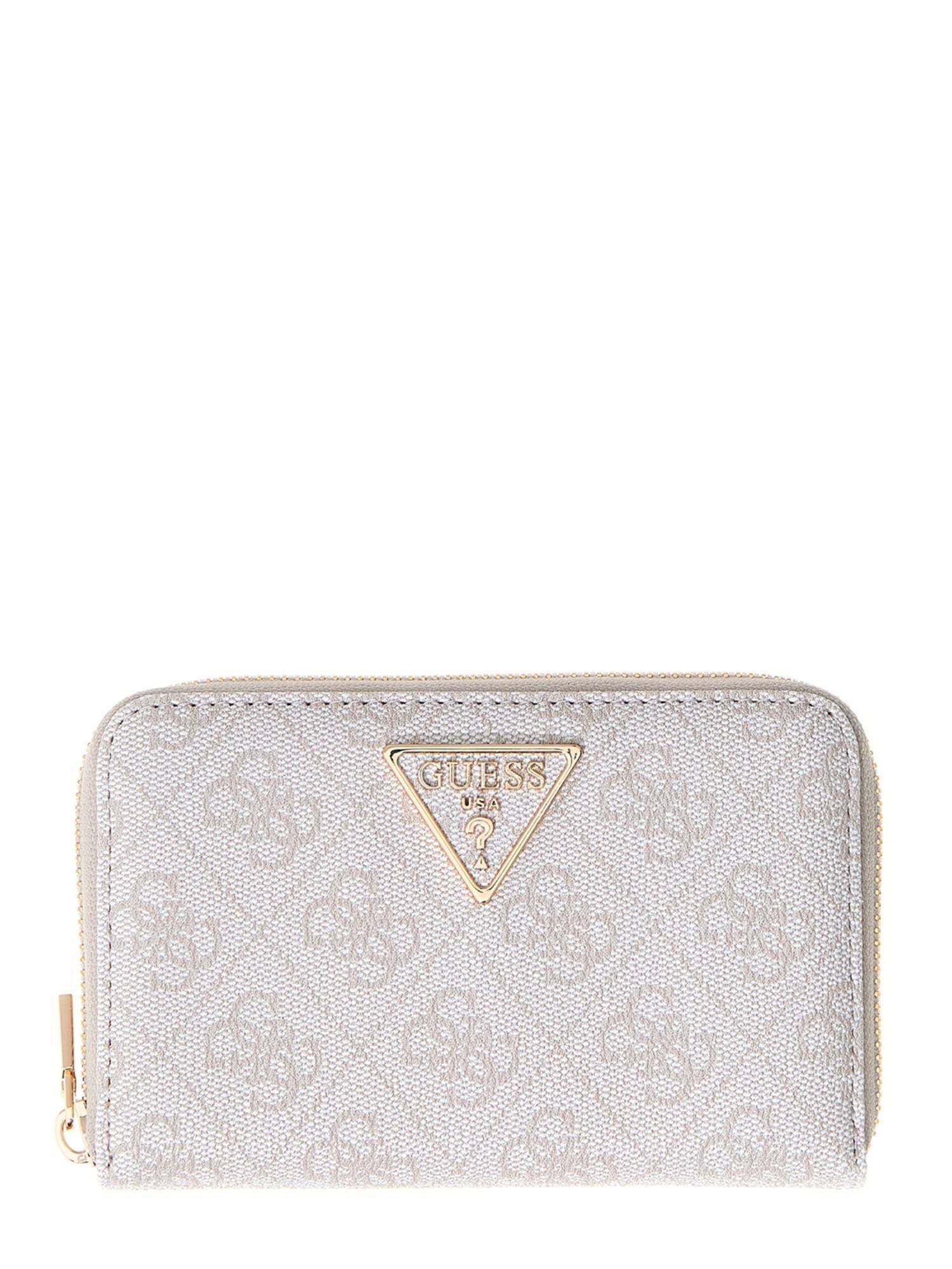 Guess Women Laurel Ii Bone Logo Printed Wallet