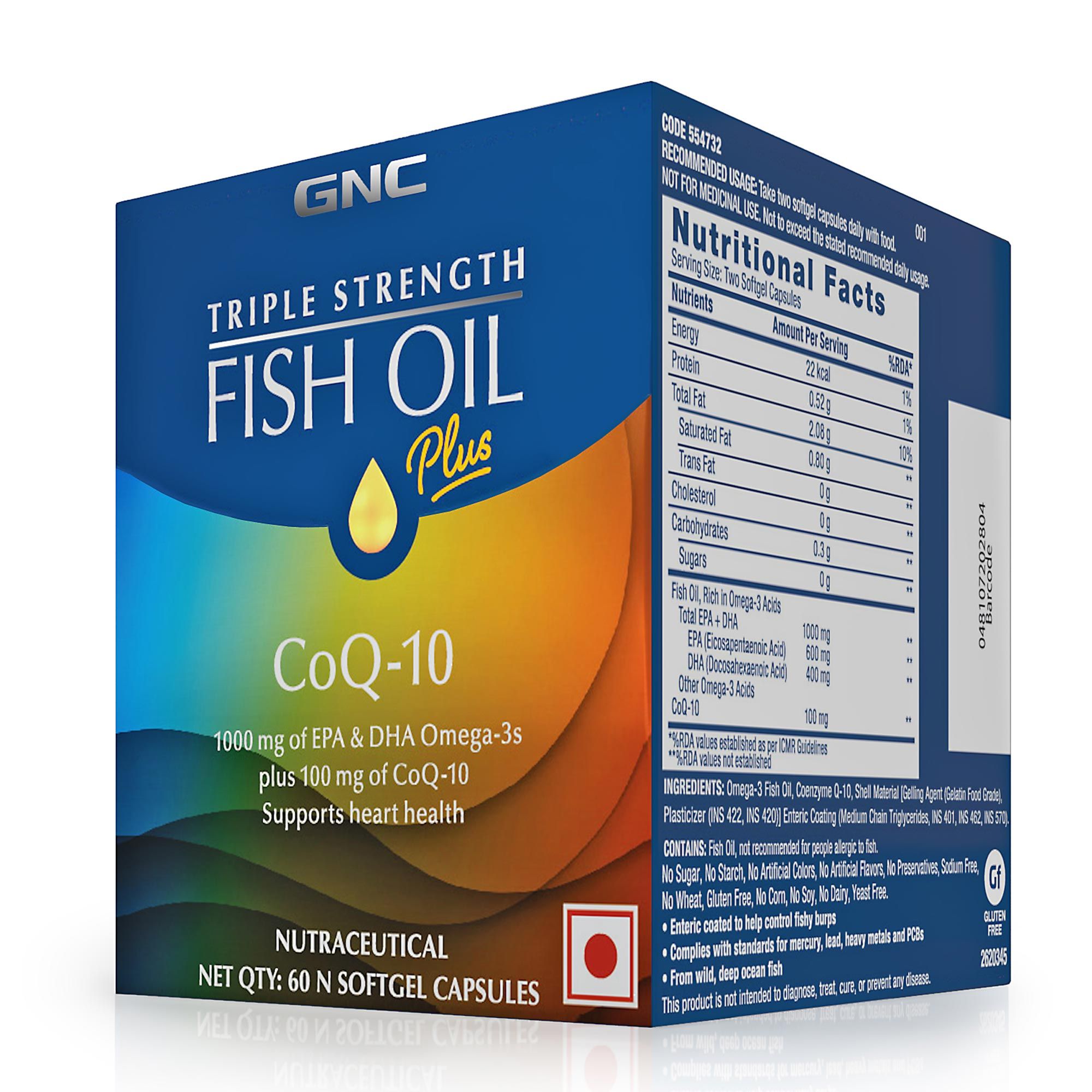 GNC Triple Strength Fish Oil Plus + CoQ10 Buy GNC Triple Strength Fish Oil Plus + CoQ10 Online