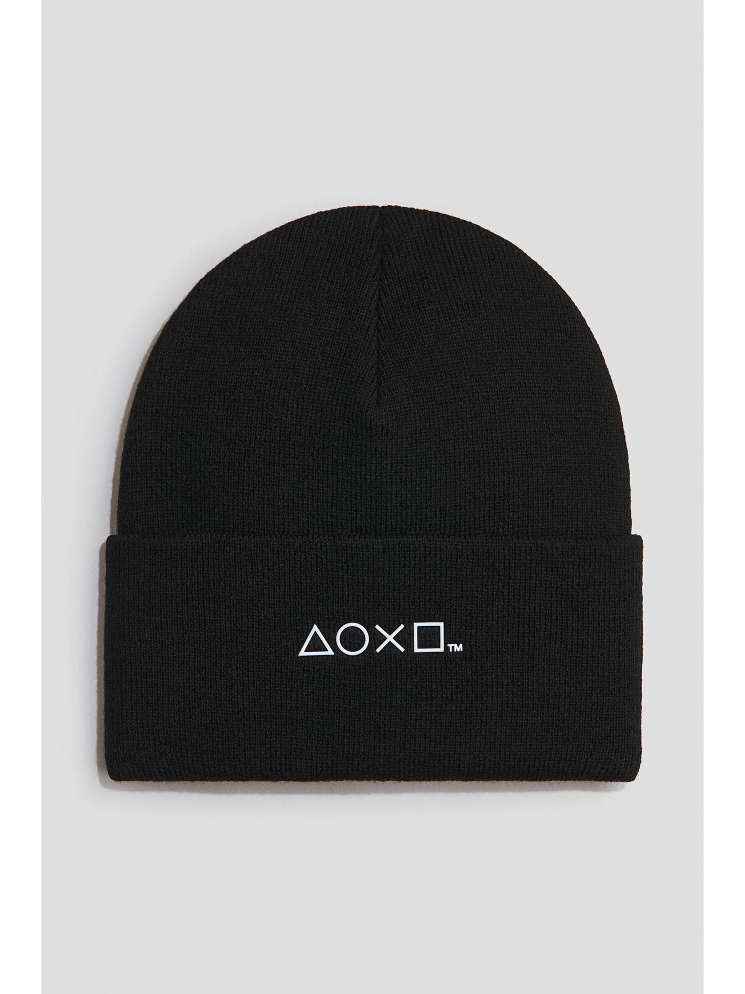 H&M Boys Black Appliquad beanie