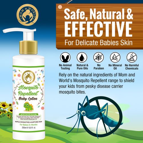 Mom World Baby Mosquito Repellent Baby Lotion 200ml Buy Mom World Baby Mosquito Repellent Baby Lotion 200ml Online At Best Price In India Nykaa