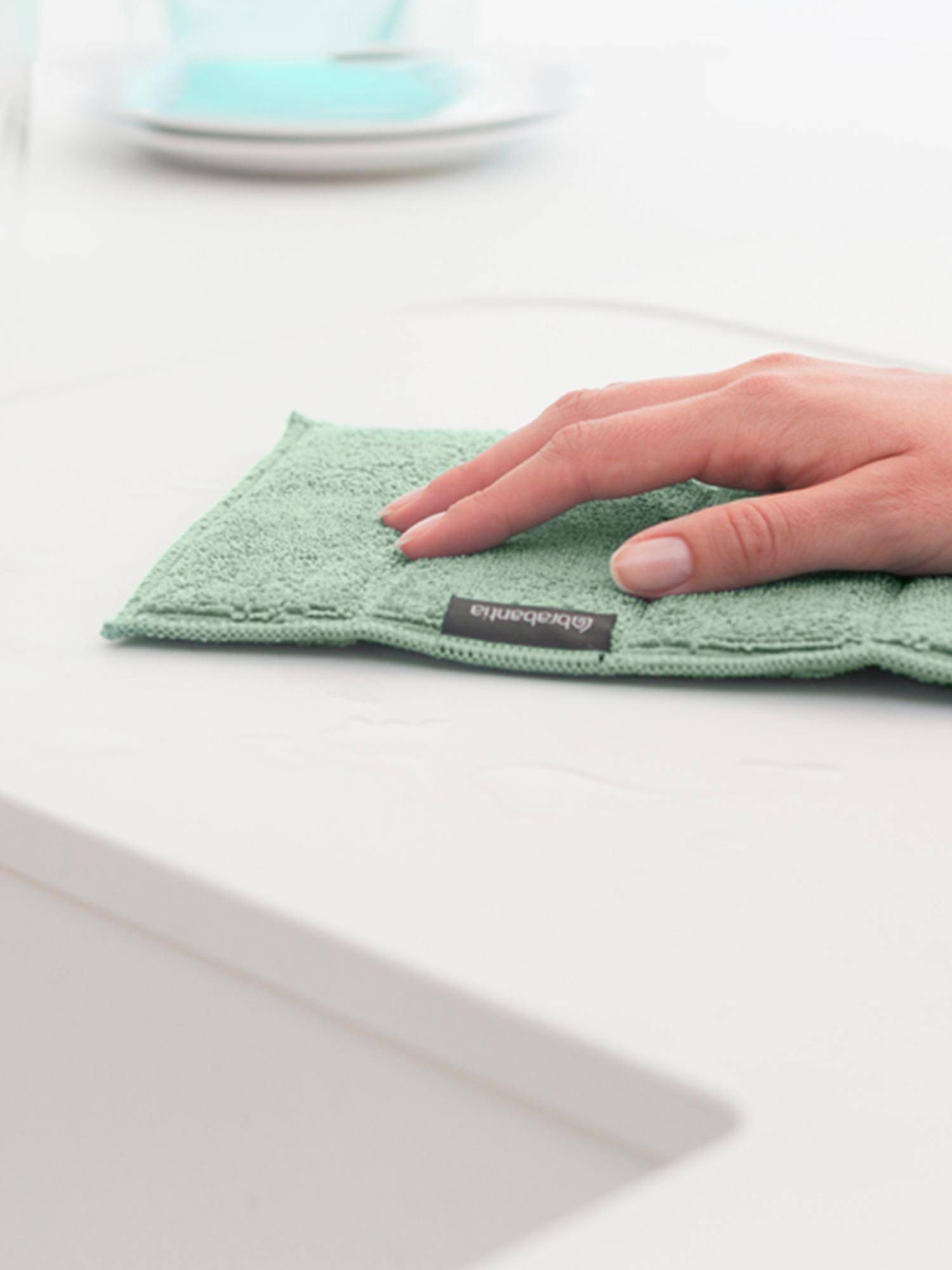 Brabantia Premium Microfiber Cleaning Pads Pack of 3 | Reusable Kitchen Cleaning Cloths