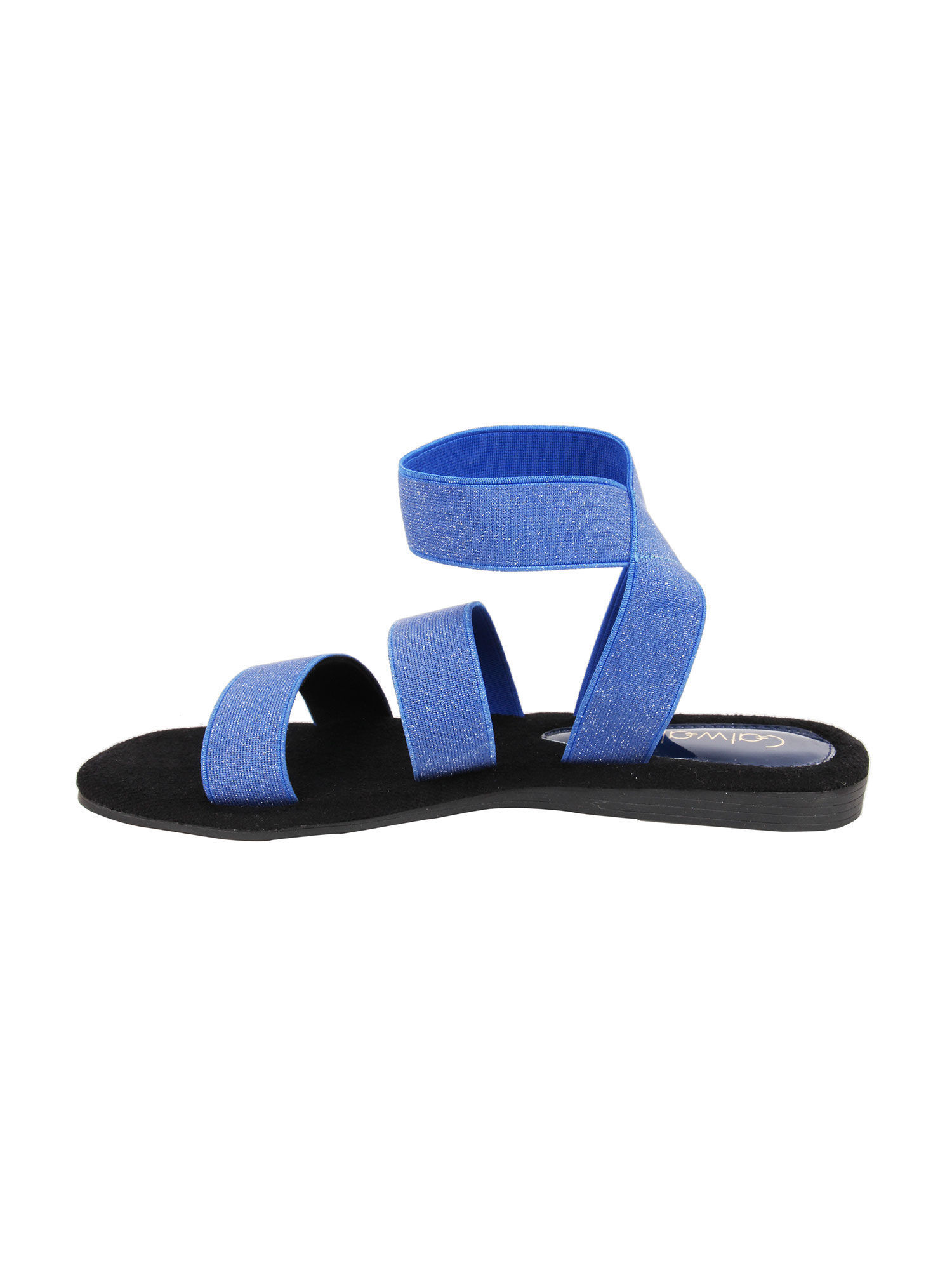 SANDALS IN CLASSIC BLUE CALFSKIN